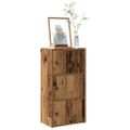 vidaXL Knižnica staré drevo 40x24x77 cm kompozitné drevo