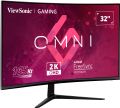 ViewSonic VX3218C-2K OMNI /32" prohnutý/VA/16:9/2560x1440 / 165Hz/ 1ms/ 250cd/m2 / Freesync premium /2xHDMI /DP / Repro LED monitor, herní, prohnutý, 31,5", VA, 2560×1440, 16:9, 165Hz, 1ms, 250cd/m2, 2× HDMI, DisplayPort, repro, en. tr. F, cerný
