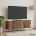 vidaXL Nástenná TV skrinka Nástenný Staré drevo 98 x 31 x 30 cm