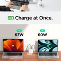 Spigen ArcStation Pro GaN-1402 2-Port 140W Wall Charger White