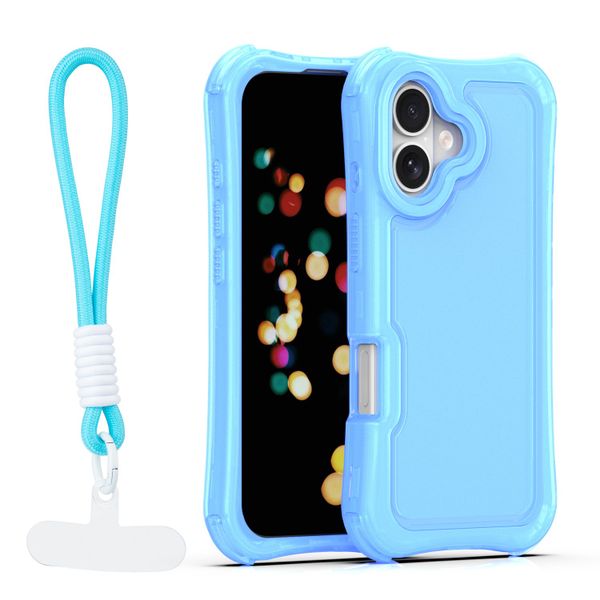 Puzdro Safepop s popruhom pre iPhone 17 6,3" modrá