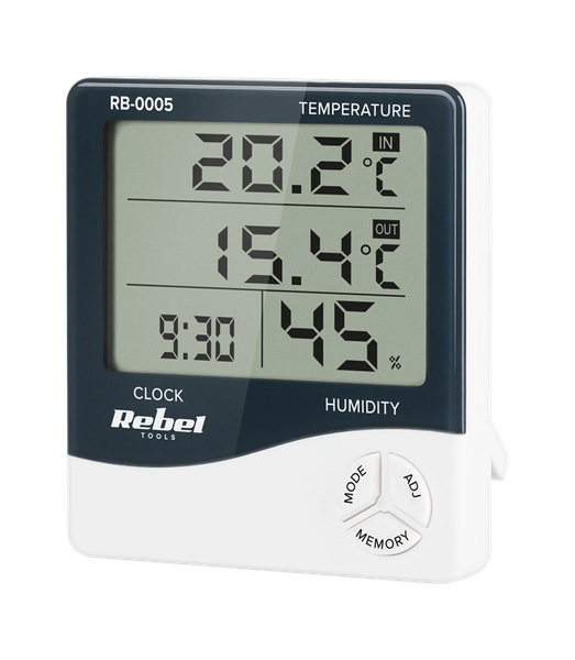 Teplomer REBEL RB-0005 s externým senzorom