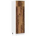 vidaXL Skrinka na chladničku “Lyon” Old Wood 60x57x207 cm