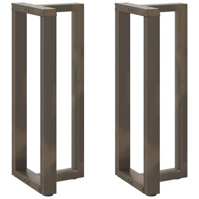 vidaXL Nohy barového stola v tvare T, 2 ks, čierne, 50x35x(100-101) cm, oceľové