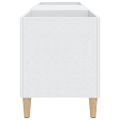 vidaXL Skrinka na platne biela 121x38x48 cm, drevená