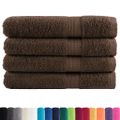 vidaXL Prémiové uteráky do sauny SOLUND 4 ks hnedé 80x200 cm 600 g/m2