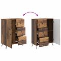 vidaXL Servírovacia skriňa Staré drevo 66 x 34,5 x 90 cm