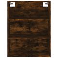 vidaXL Vysoká skrinka dymový dub 69,5x34x180 cm spracované drevo