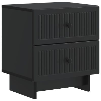 vidaXL Nočný stolík Čierna 43 x 34,5 x 47,5 cm Kompozitné drevo