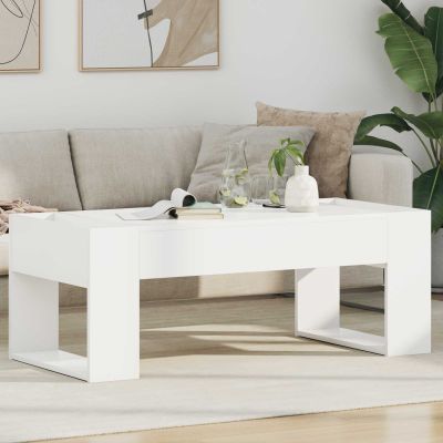 vidaXL Konferenčný stolík Biela 110 x 50 x 41 cm Kompozitné drevo