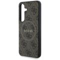 Obal Guess HC Magnetic PU 4G Ring Classic Logo pre Samsung Galaxy S25 hnedá