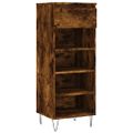 vidaXL Botník dymový dub 40x36x105 cm spracované drevo