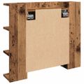 vidaXL Zrkadlová skrinka s LED Old Wood 70x16,5x60 cm