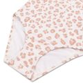 Plavky s krátkym rukávom s UPF 50+ Beige Leopard