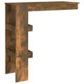 vidaXL Nástenný barový stôl dymový dub 102x45x103,5cm spracované drevo