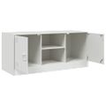 vidaXL TV skrinka biela 99x39x44 cm oceľ