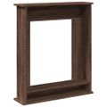 vidaXL Obloženie krbu hnedý dub 75x20x87,5 cm kompozitné drevo