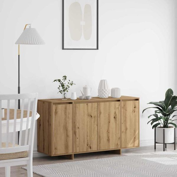 vidaXL Servírovacia skriňa Remeselný dub 135 x 41 x 75 cm