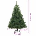 vidaXL Umelý Sklápací Vianočný Stromček Zelená 120 cm PVC, oceľ