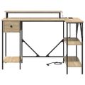 vidaXL Stôl Sonoma dub 120 x 79 x 86,5 cm Kompozitné drevo