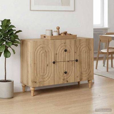 vidaXL TV skrinka Dub artisan 89 x 34,5 x 60 cm Kompozitné drevo