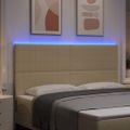 vidaXL LED hlavová doska Šedá zelená 180 cm Kordúrová tkanina