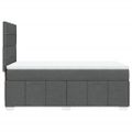 vidaXL Posteľný rám boxsping s matracom tmavosivý 80x200 cm látka