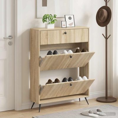 vidaXL Skriňa na topánky BREDA 78 x 24 x 103 cm Kompozitné drevo