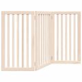 vidaXL Skladacia brána pre psa, 3 panely, 150 cm, topoľové drevo
