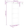 vidaXL Posuvné dvere ORKDAL 78 x 211 cm Biela