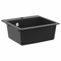 vidaXL Drez 80% Kvárc a 20% Živica 470 x 440 mm Čierna