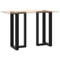 vidaXL Nohy barového stola v tvare T, 2 ks, čierne, 40x35x(90-91) cm, oceľové