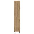 vidaXL Highboard Remeselný dub 69,5 x 34 x 180 cm Kompozitné drevo