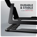 AXAGON STND-LAB hliníkový stojan na notebook 10"-17.3" nastavitelná výška, černý AXAGON stojan pro notebooky a tablety 10" - 17,3" / STND-LAG /  8 pozic / cerný