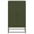 vidaXL Vysoká skrinka olivovozelená 68,5x38,5x123,5 cm oceľ