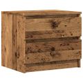 vidaXL Nočné stolíky 2 ks staré drevo 50x40x43,5 cm kompozitné drevo