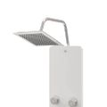 vidaXL Sprchový panel zo skla 25x47,5x130 cm biely