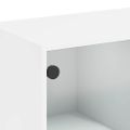 vidaXL Komoda, biela 102x37x75,5 cm, kompozitné drevo