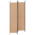 vidaXL 4-panelový rozdeľovač miestnosti Béžová 200 x 220 cm Látka
