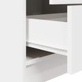 vidaXL Highboard Biela 45,5 x 34 x 127 cm
