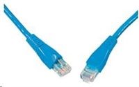 Solarix - patch kabel CAT6 UTP PVC 1m modrý snag-proof