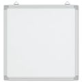 vidaXL Magnetická biela tabuľa 40x40x1,7 cm hliník