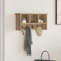 vidaXL Vešiak na stenu Nástenná montáž Remeselný dub 50 x 16 x 26 cm