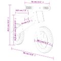 vidaXL Balančný bicykel pre deti modrý potlač