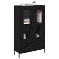 vidaXL Highboard CORONA Čierny dub 69,5 x 31 x 115 cm Kompozitné drevo