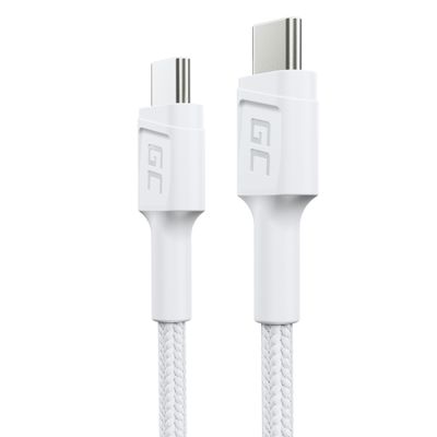 Green Cell KABGC31W PowerStream kábel USB-C - USB-C 30cm, podpora rýchleho nabíjania