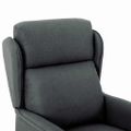 vidaXL Masážne kreslo Tmavo šedá 93.5 x 67.5 x 101.5 cm látka