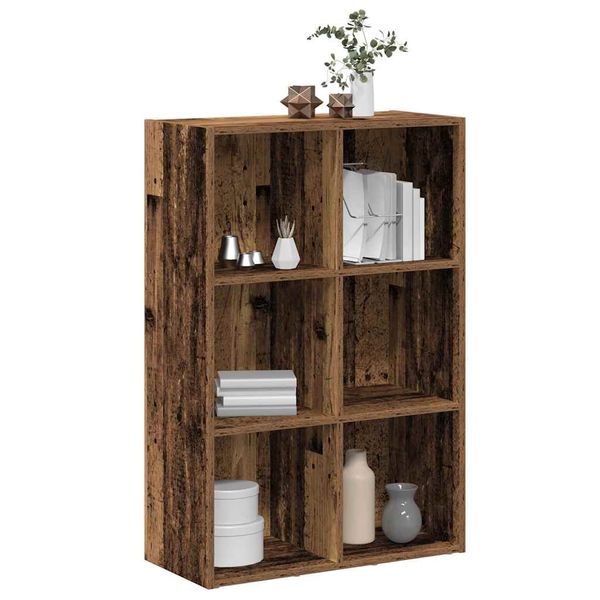 vidaXL skrinka na knihy/príborník Old Wood 66x30x98 cm Engineered Wood