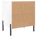 vidaXL Nočné stolíky 2 ks lesklé biele 40x35x47,5 cm kompozitné drevo