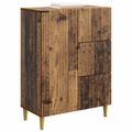 vidaXL Servírovacia skriňa so zásuvkou Staré drevo 66 x 34,5 x 90 cm